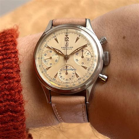 small breitling chronograph|Breitling chronograph vintage.